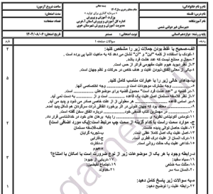 آزمون تشریحی نیم سال اول فلسفه دوازدهم با پاسخنامه